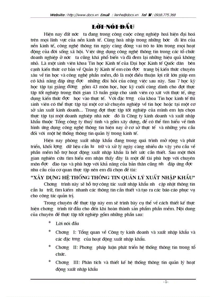 image for page Xây dựng hệ thống thông tin quản lý xuất nhập khẩu