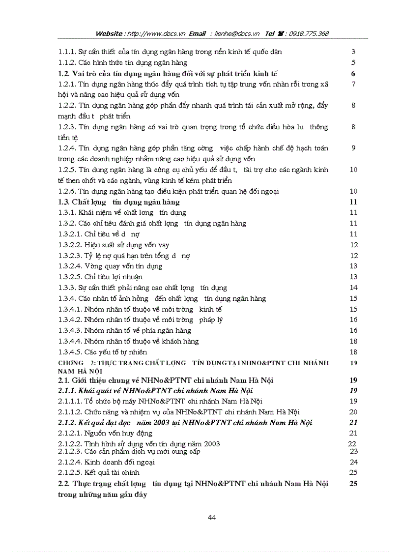 image for page Giải pháp nâng cao chất lượng tín dụng tại Chi nhánh ngânhàng NHNo PTNT AgriBank Nam Hà Nội