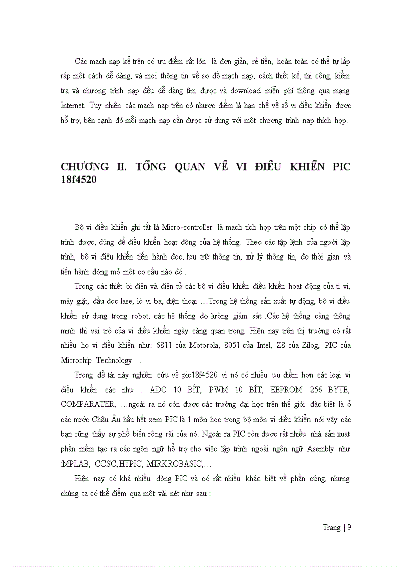 image for page Tìm hiểu về vi điều khiển pic 18F4520 và hoạt động timer của nó