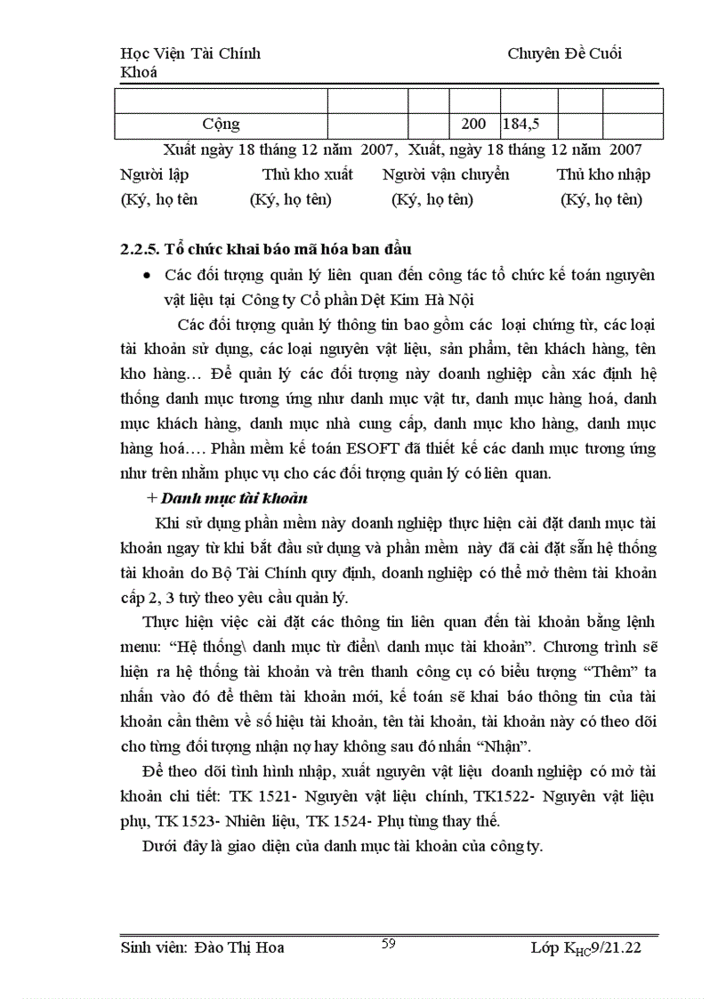 image for page Hoàn thiện công tác kế toán nguyên vật liệu tại Công ty Cổ phần Dệt Kim Hà Nội