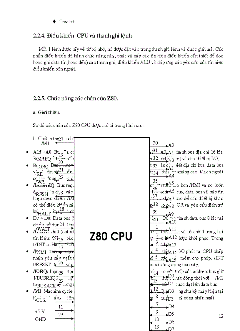 image for page Thiết kế thi công và viết chương trình điều khiển mạch thực hành cho Z80 CPU Giao tiếp với máy tính qua ngõ máy in