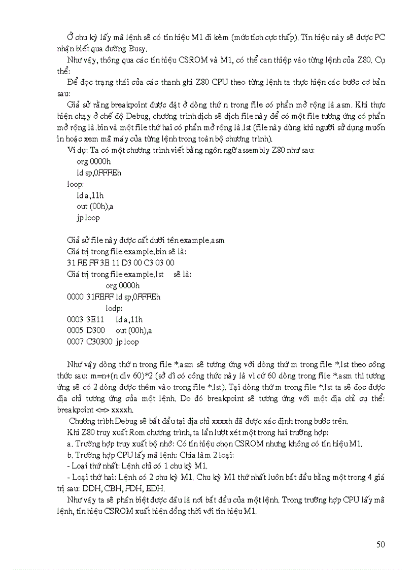 image for page Thiết kế thi công và viết chương trình điều khiển mạch thực hành cho Z80 CPU Giao tiếp với máy tính qua ngõ máy in