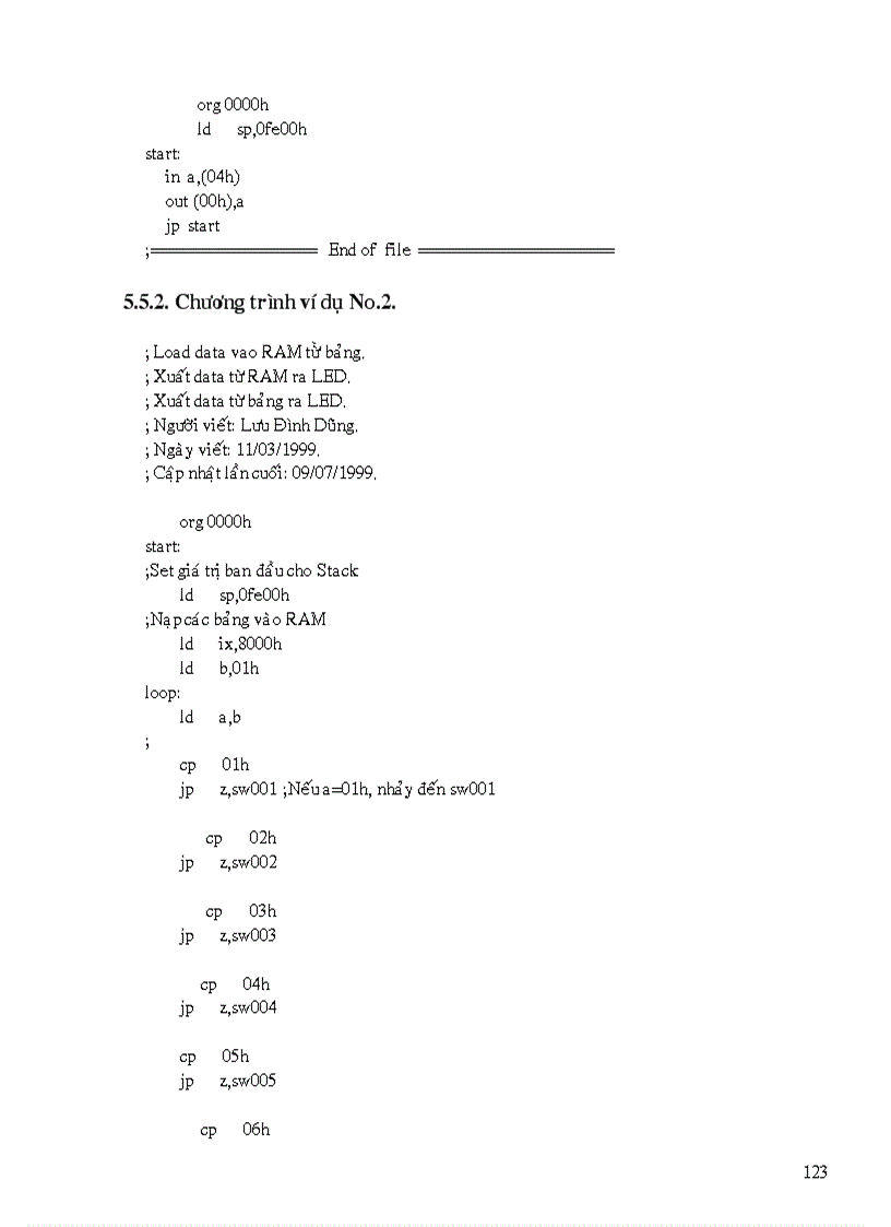 image for page Thiết kế thi công và viết chương trình điều khiển mạch thực hành cho Z80 CPU Giao tiếp với máy tính qua ngõ máy in