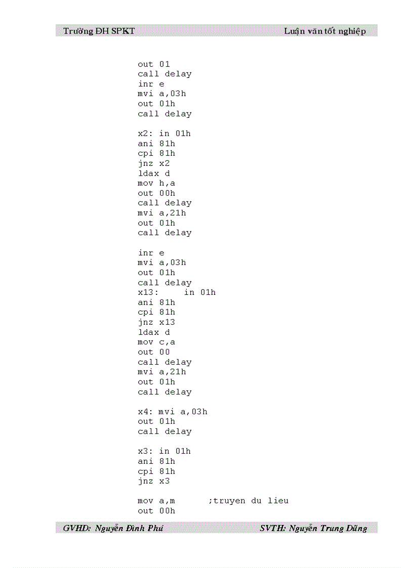 image for page Giao tiếp máy tính với kit vi xử ly 8085