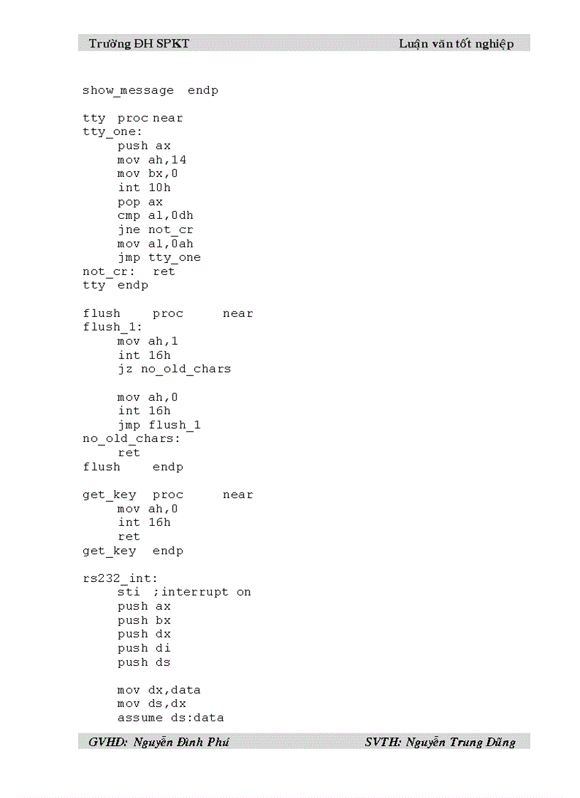 image for page Giao tiếp máy tính với kit vi xử ly 8085