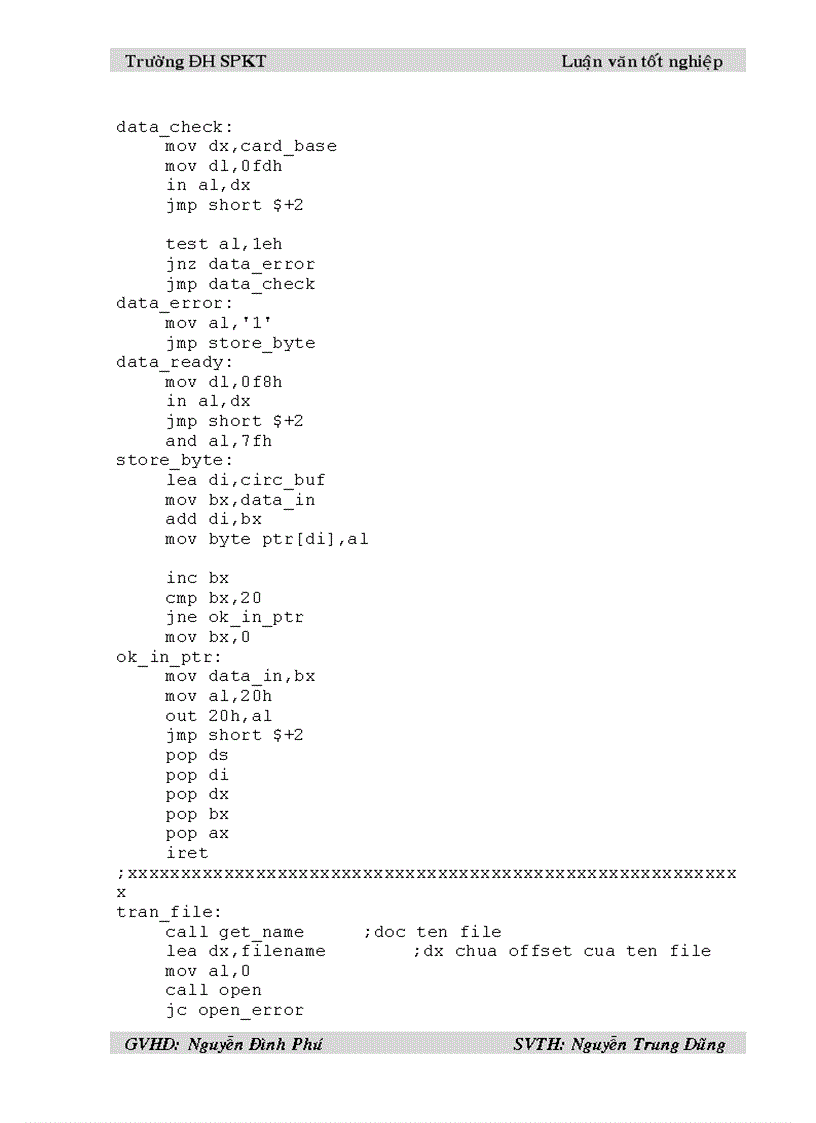 image for page Giao tiếp máy tính với kit vi xử ly 8085