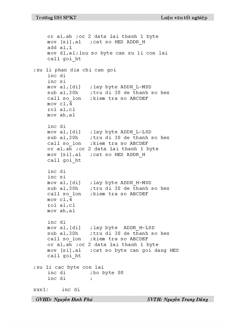 image for page Giao tiếp máy tính với kit vi xử ly 8085