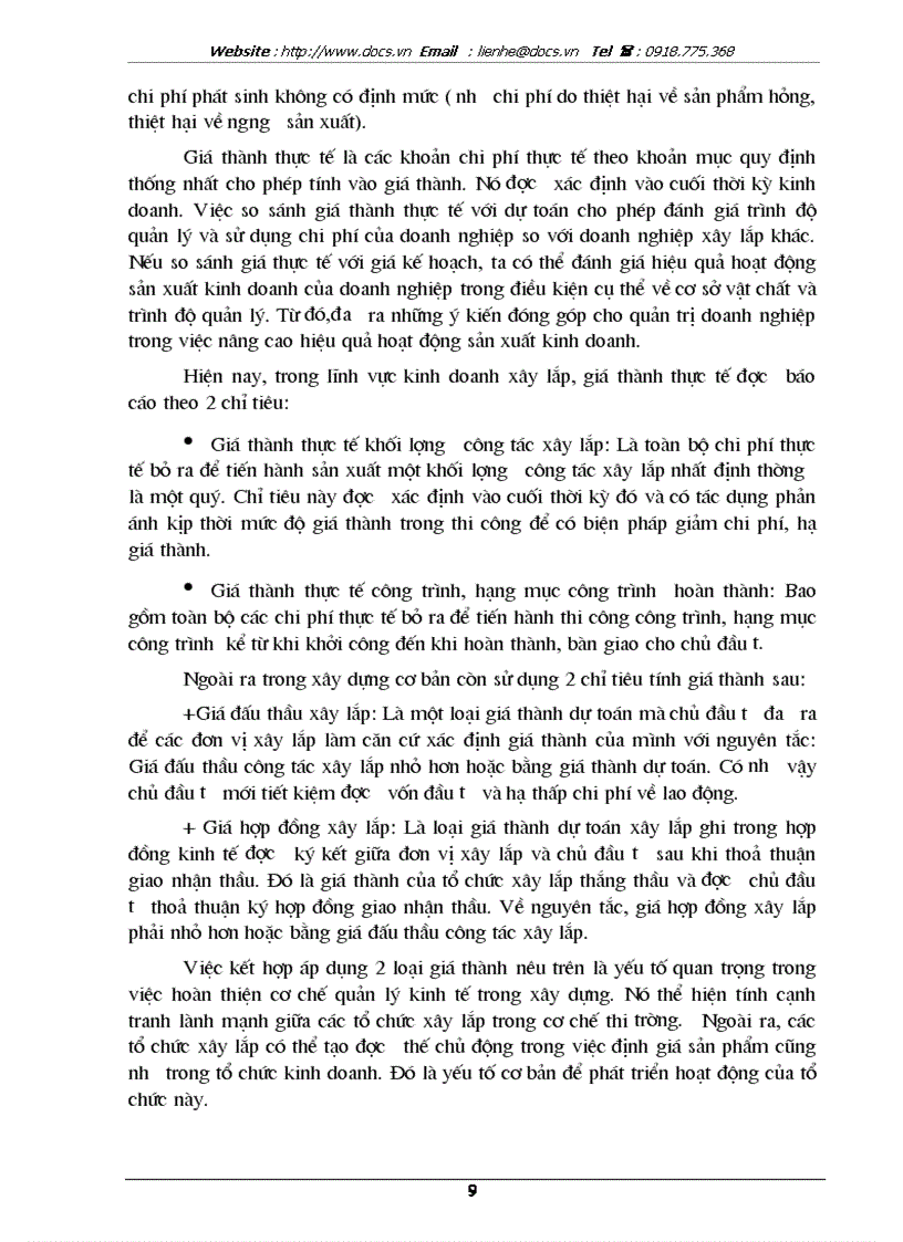 image for page Thực trạng công tác hạch toán chi phí sản xuất và tính giá thành giá thành sản phẩm tại Công ty xây dựng số