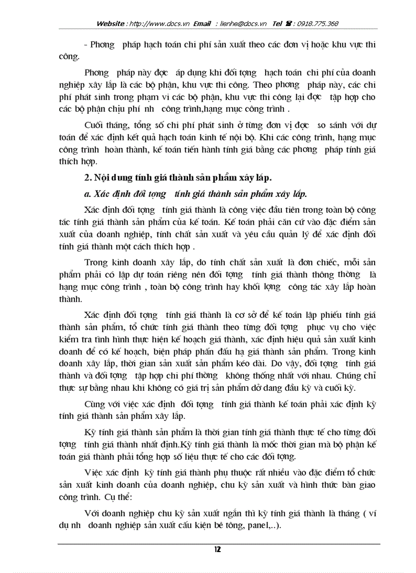 image for page Thực trạng công tác hạch toán chi phí sản xuất và tính giá thành giá thành sản phẩm tại Công ty xây dựng số