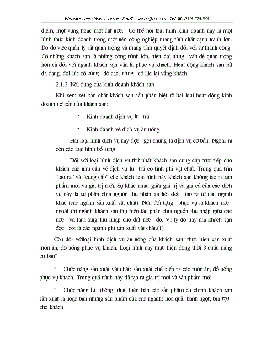 image for page Thực trạng kinh doanh và phương hướng nâng cao hiệu quả kinh doanh của khách sạn Guoman Hà Nội