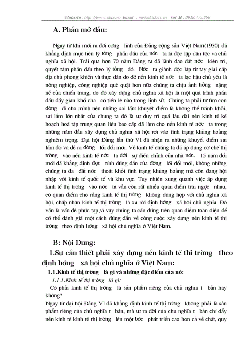 image for page Sự cần thiết phải xây dựng nền kinh tế thị trường theo định hướng XHCN Thực trạng và đường lối của Đảng và Nhà nước