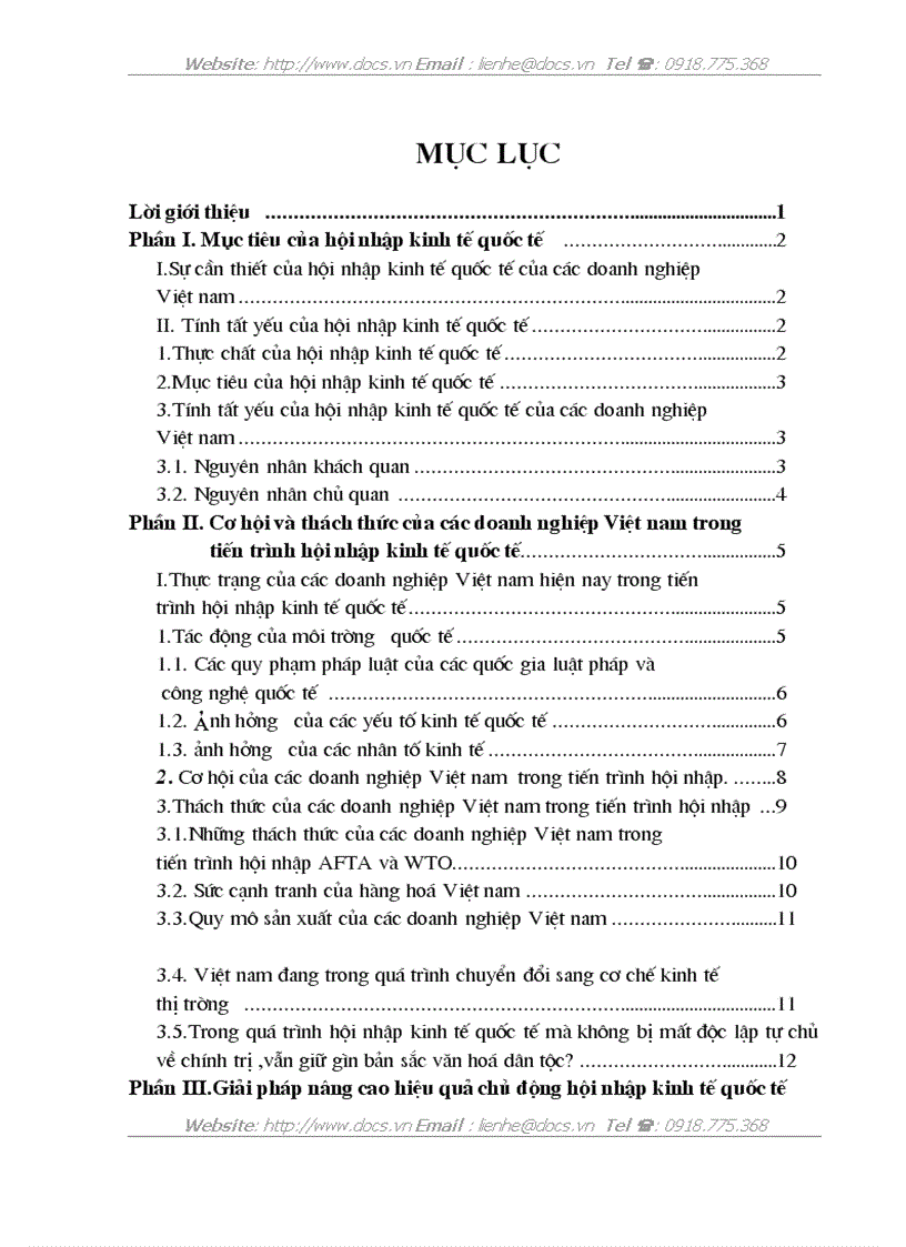 image for page Cơ hội và thách thức đối với các Doanh nghiệp Việt nam trong quá trình hội nhập kinh tế quốc tế