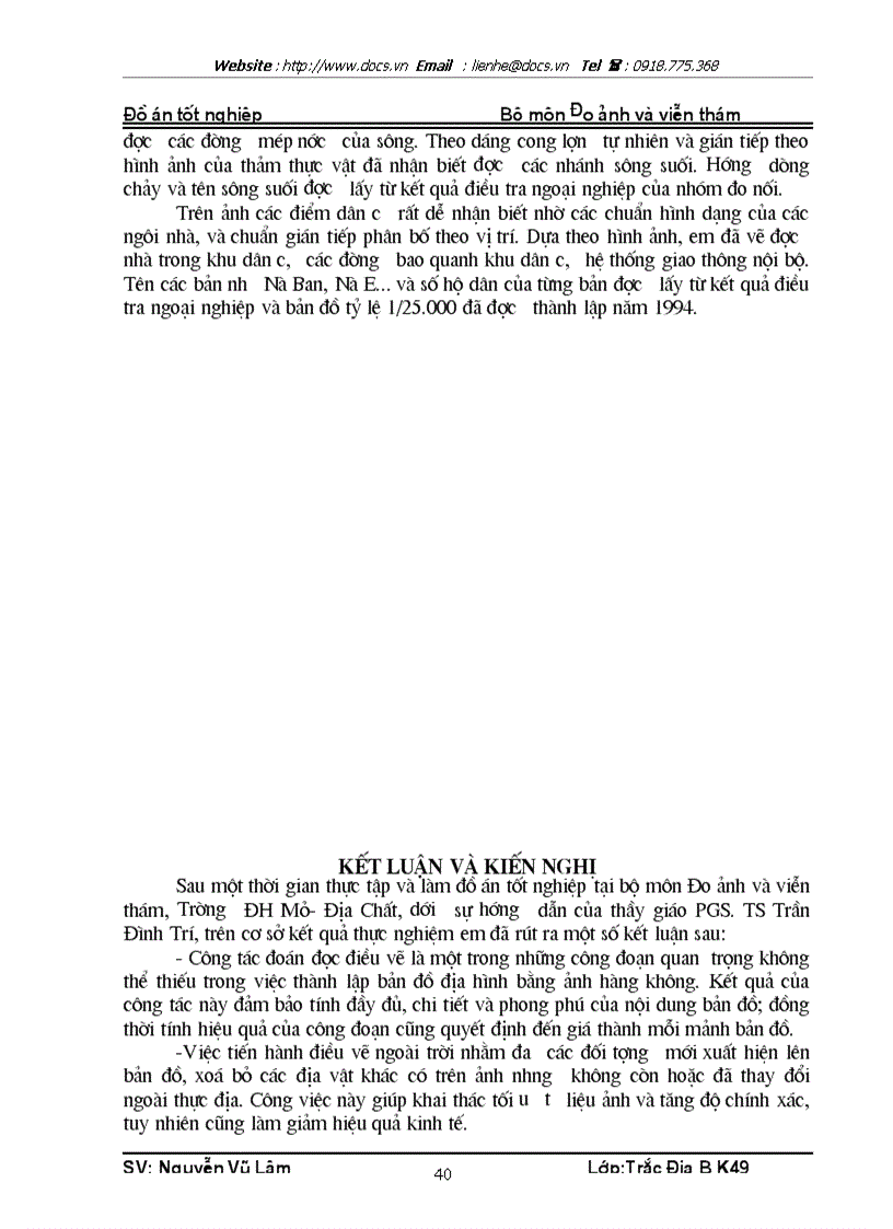 image for page Công tác đoán đọc điều vẽ trong quy trình thành lập bản đồ địa hỡnh tỷ lệ 1 10000 bằng ảnh hàng khụng