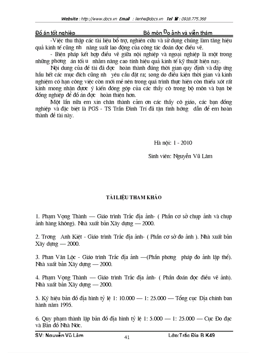 image for page Công tác đoán đọc điều vẽ trong quy trình thành lập bản đồ địa hỡnh tỷ lệ 1 10000 bằng ảnh hàng khụng