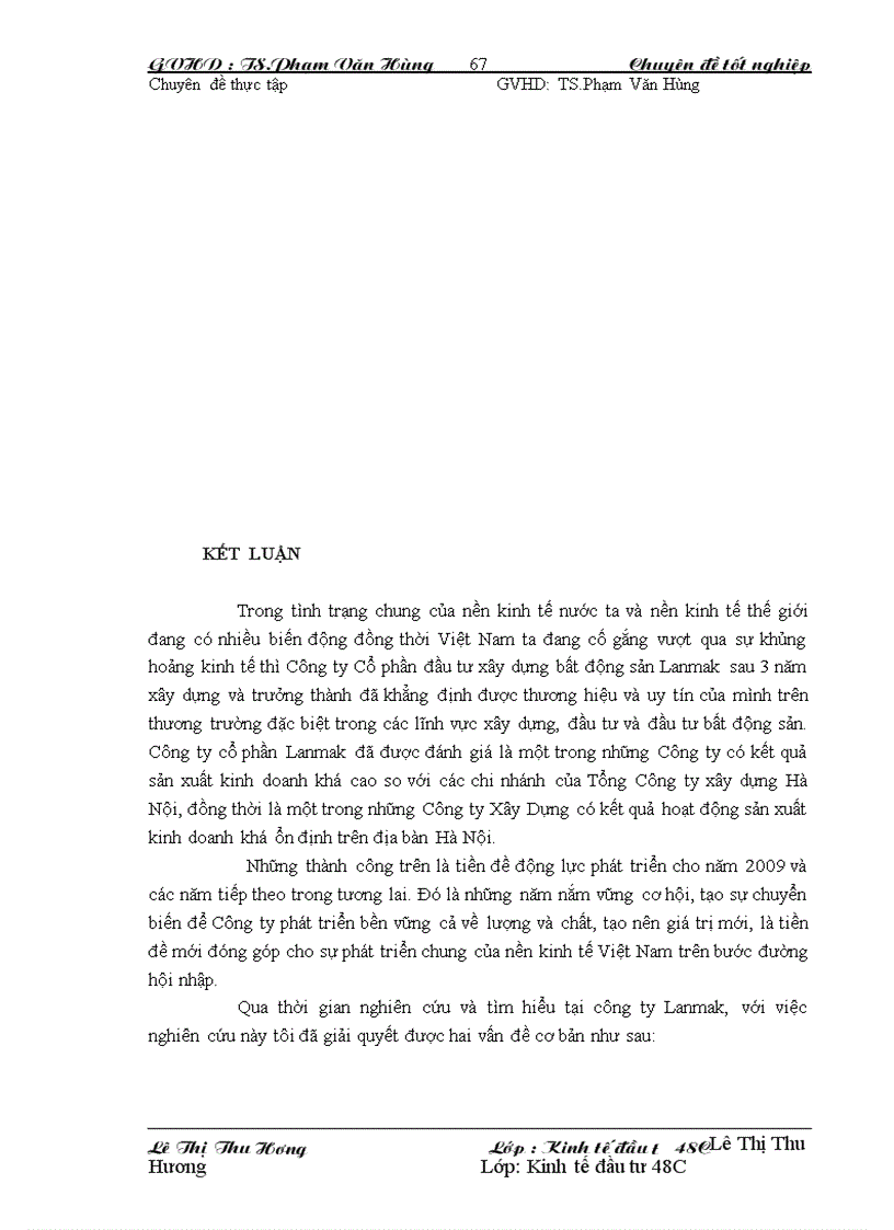image for page Hoạt động đầu tư phát triển tại Công ty cổ phần đầu tư xây dựng bất động sản Lanmak