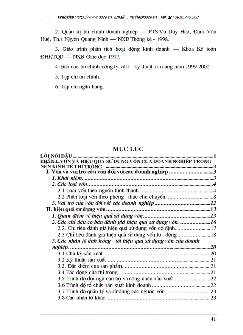 image for page Giải pháp nâng cao hiệu quả sử dụng vốn tại Công ty vật tư kỹ thuật xi măng