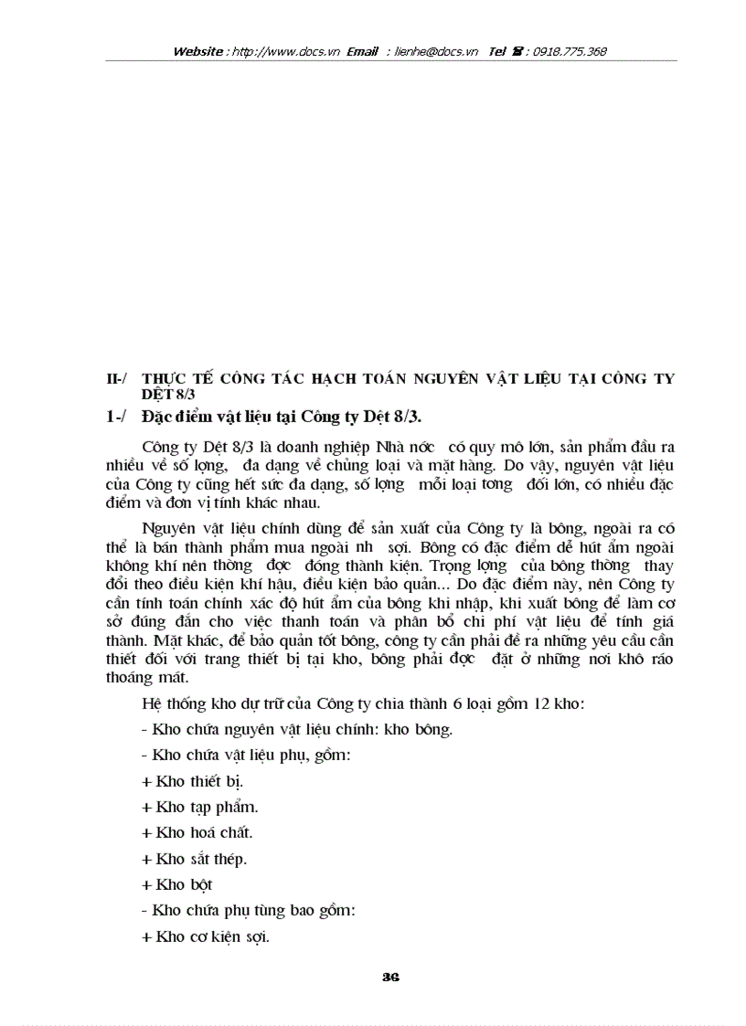 image for page Tổ chức công tác kế toán nguyên vật liệu với việc nâng cao hiệu quả sử dụng vốn lưu động ở Công ty Dệt 8 3