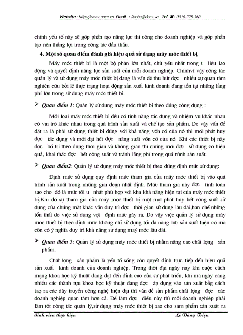 image for page 1số biện pháp nâng cao hiệu quả quản lý sử dụng máy móc thiết bị tại Công ty xây dựng Lũng Lô