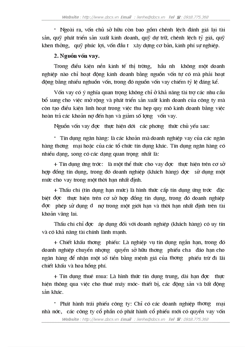 image for page Vốn kinh doanh và các biện pháp nâng cao hiệu quả sử dụng vốn kinh doanh của doanh nghiệp thương mại