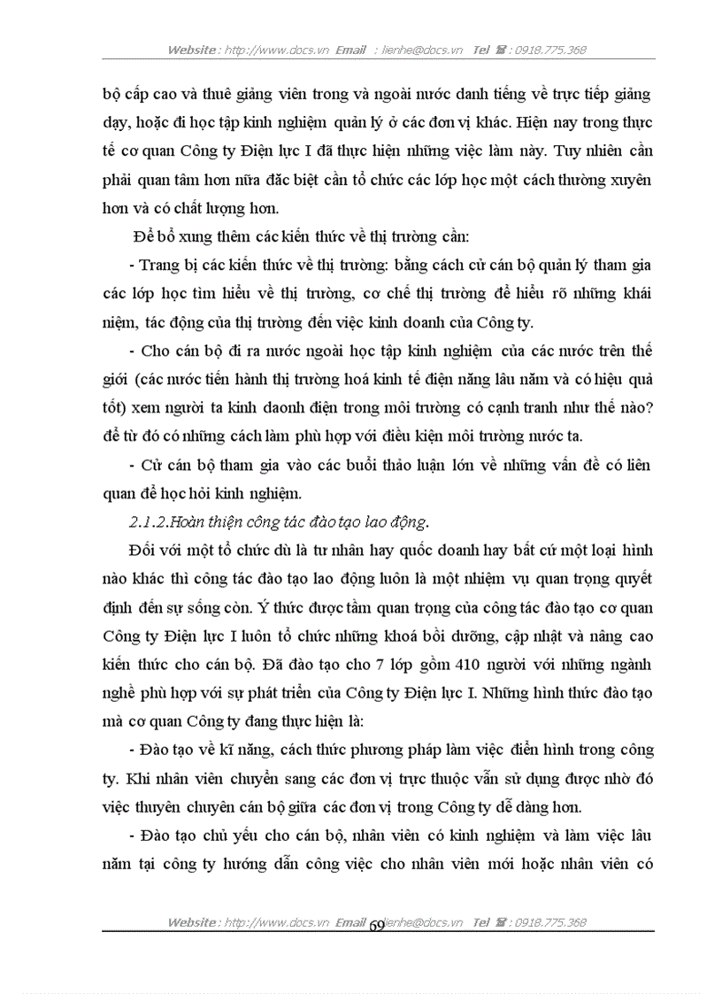 image for page Một số giải pháp hoàn thiện cơ cấu tổ chức bộ máy của cơ quan Công ty Điện lực I
