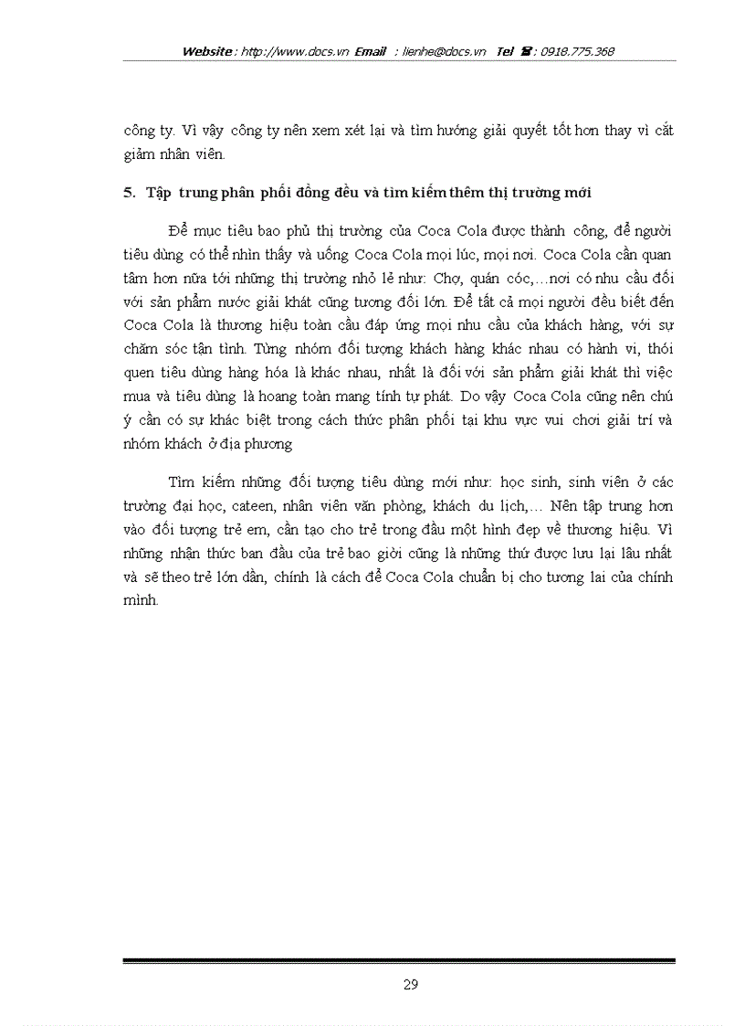 image for page Phân tích hệ thống kênh phân phối của Coca Cola trên thị trường miền Bắc