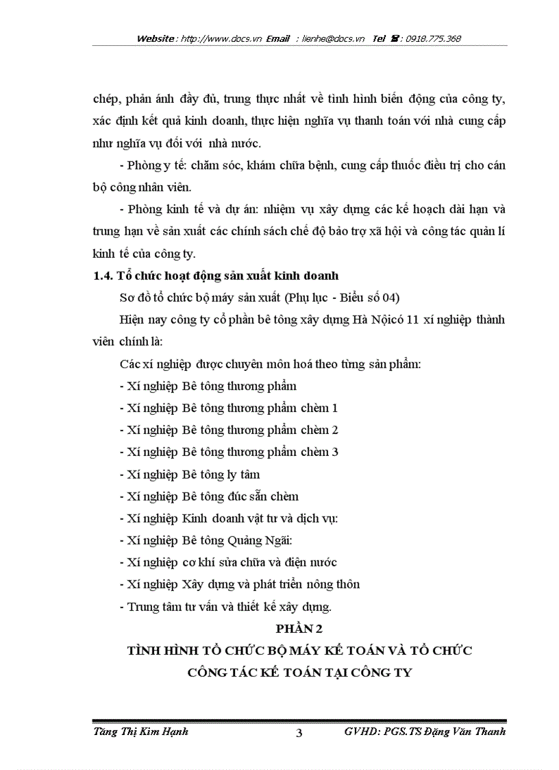 image for page Tình hình tổ chức bộ máy kế toán và tổ chức công tác kế toán