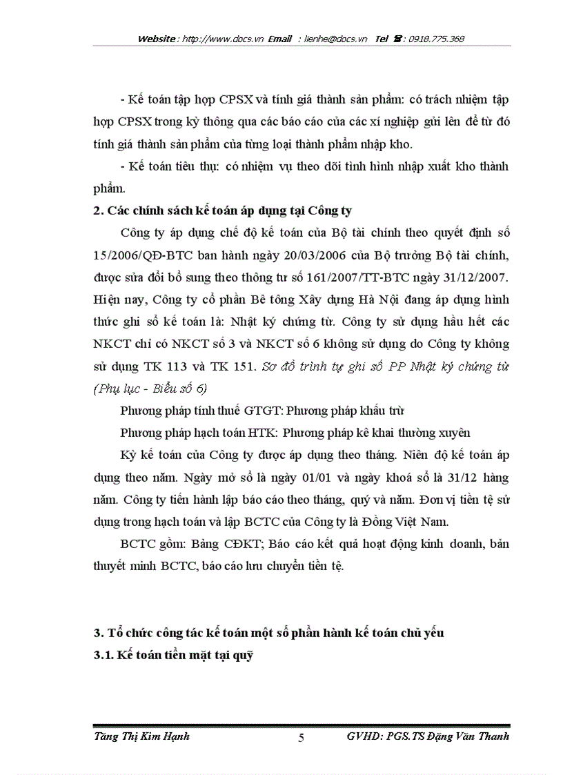 image for page Tình hình tổ chức bộ máy kế toán và tổ chức công tác kế toán