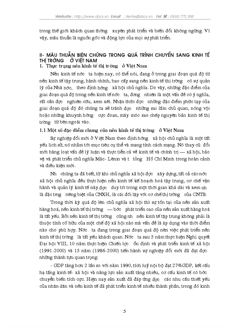 image for page Phép biện chứng về mâu thuẫn và vận dụng nó trong phân tích mâu thuẫn biện chứng trong quá trình chuyến sang kinh tế thị trường ở Việt Nam