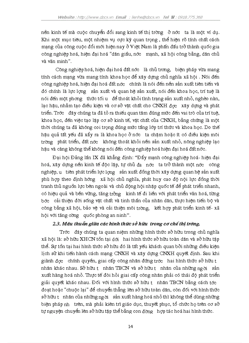 image for page Phép biện chứng về mâu thuẫn và vận dụng nó trong phân tích mâu thuẫn biện chứng trong quá trình chuyến sang kinh tế thị trường ở Việt Nam