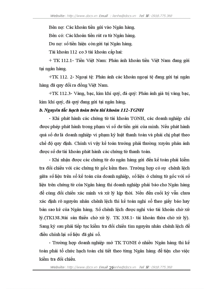 image for page Kế toán vốn bằng tiền tại công ty cổ phần dịch vụ viễn thông Đông Đô