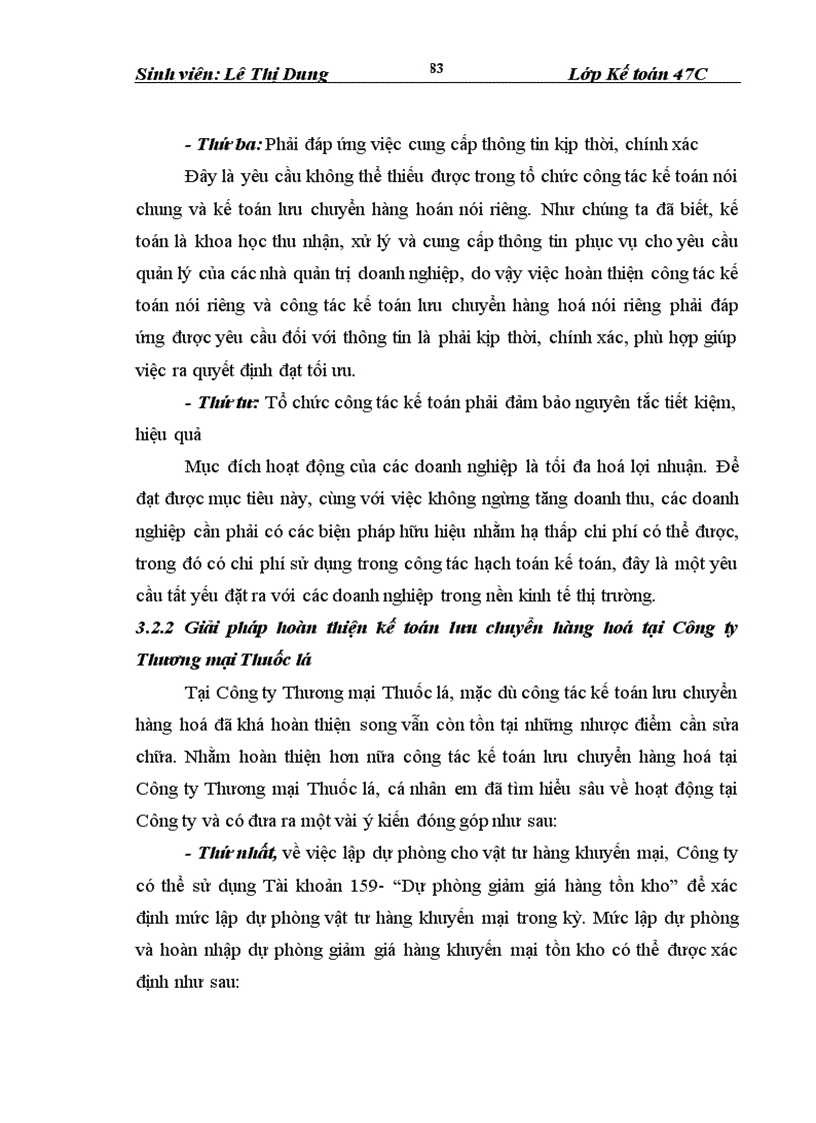 image for page Hoàn thiện kế toán lưu chuyển hàng hoá tại Công ty Thương mại Thuốc lá