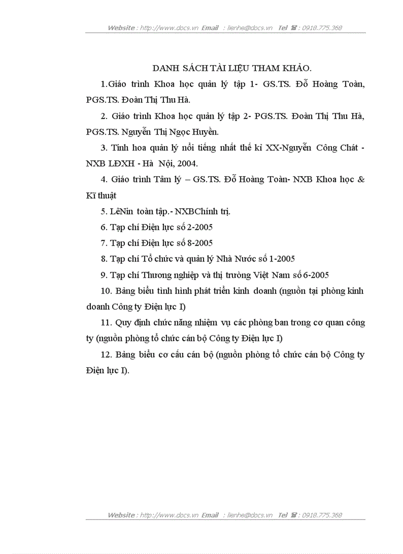image for page Một số giải pháp hoàn thiện cơ cấu tổ chức bộ máy của cơ quan Công ty Điện lực I