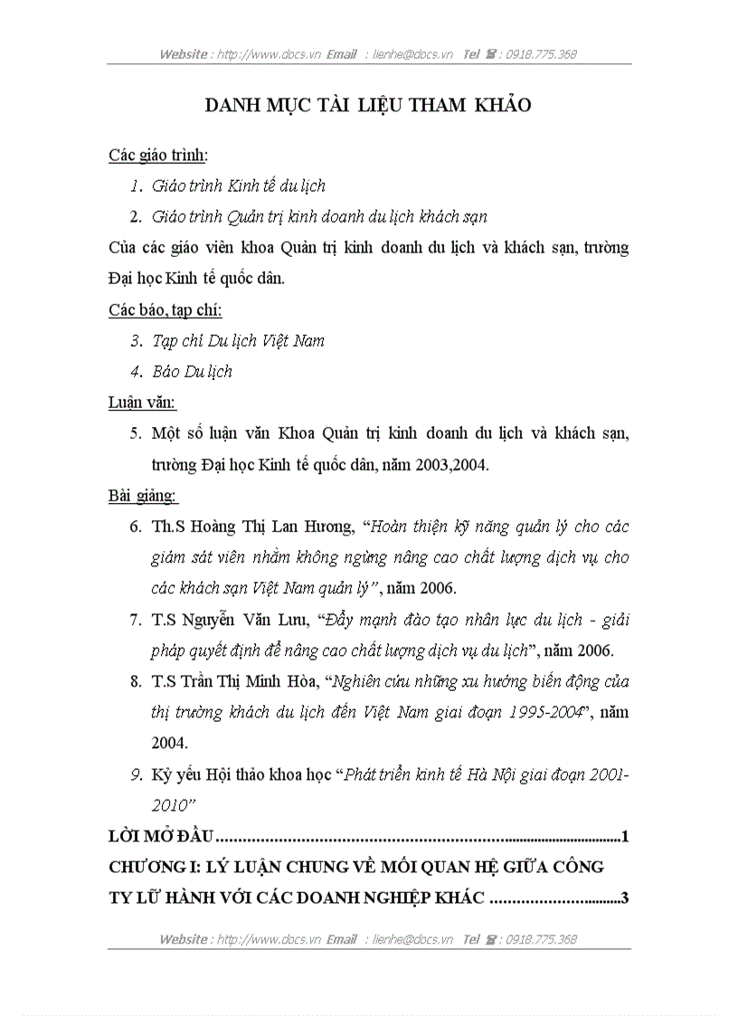 image for page Một số giải pháp nhằm phát triển mối quan hệ giữa công ty Việt Nam Open Tour với các doanh nghiệp khác