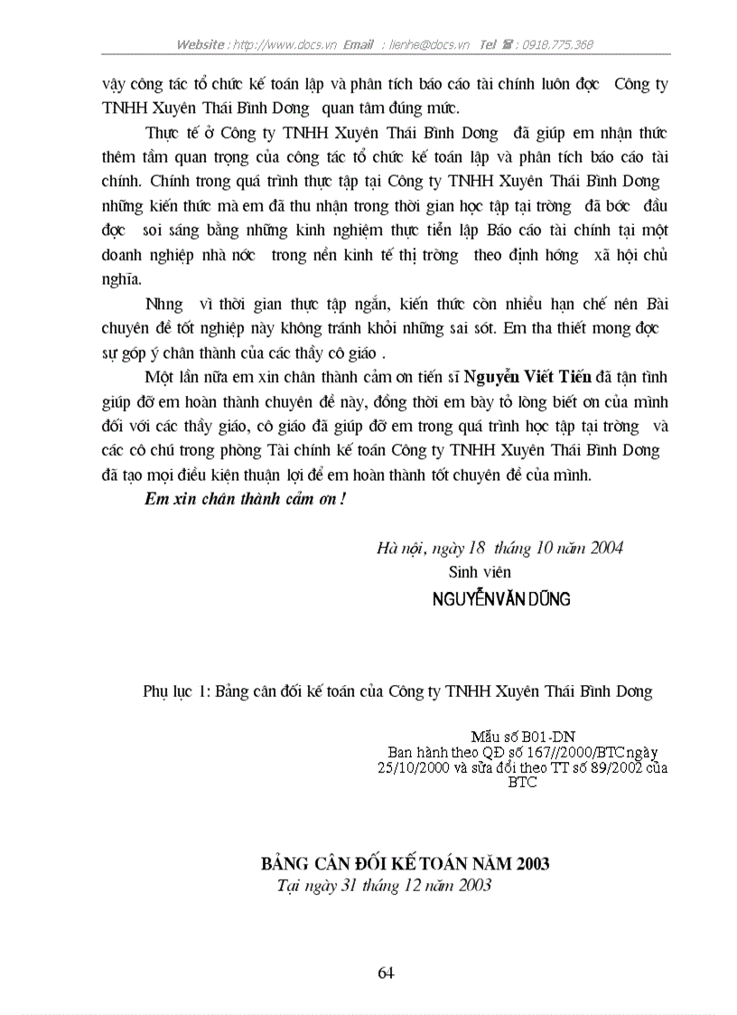 image for page Giải pháp góp phần hoàn thiện công tác báo cáo tài chính và nâng cao khả năng tài chính của công ty tnhh xuyên thái bình dương