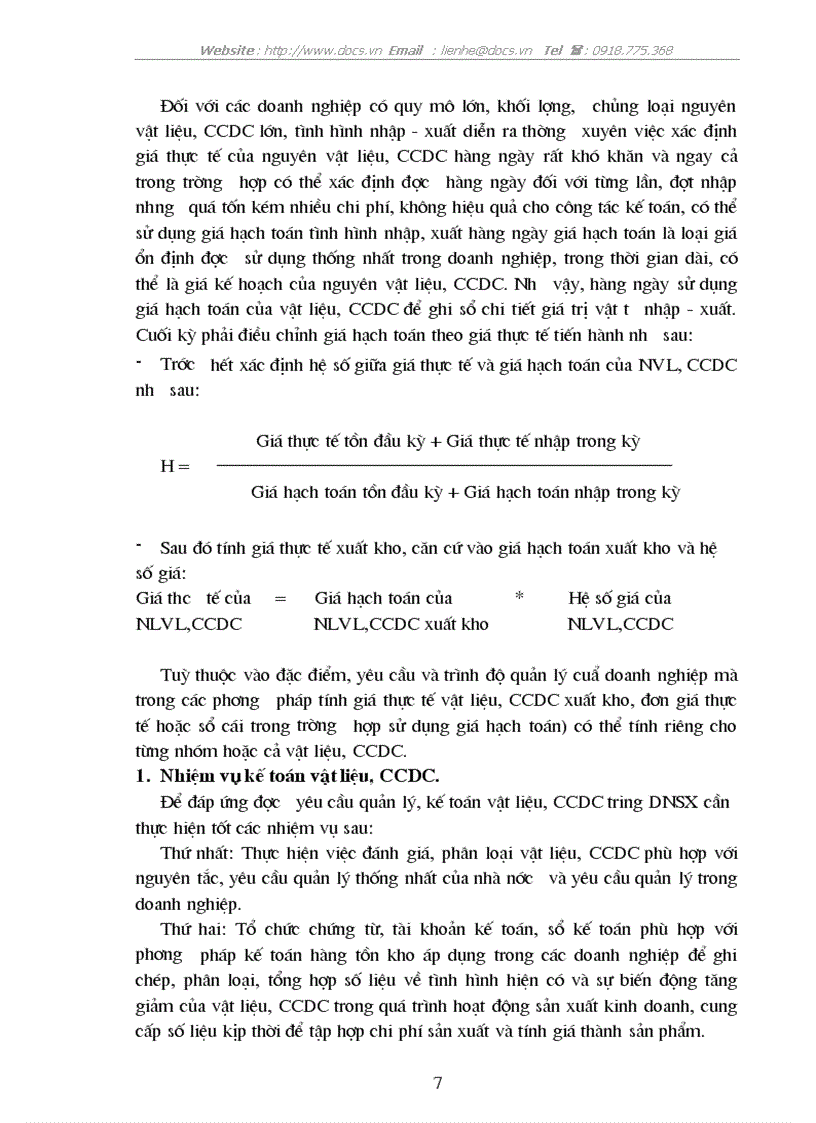 image for page Tổ chức công tác kế toán NVL CCDC