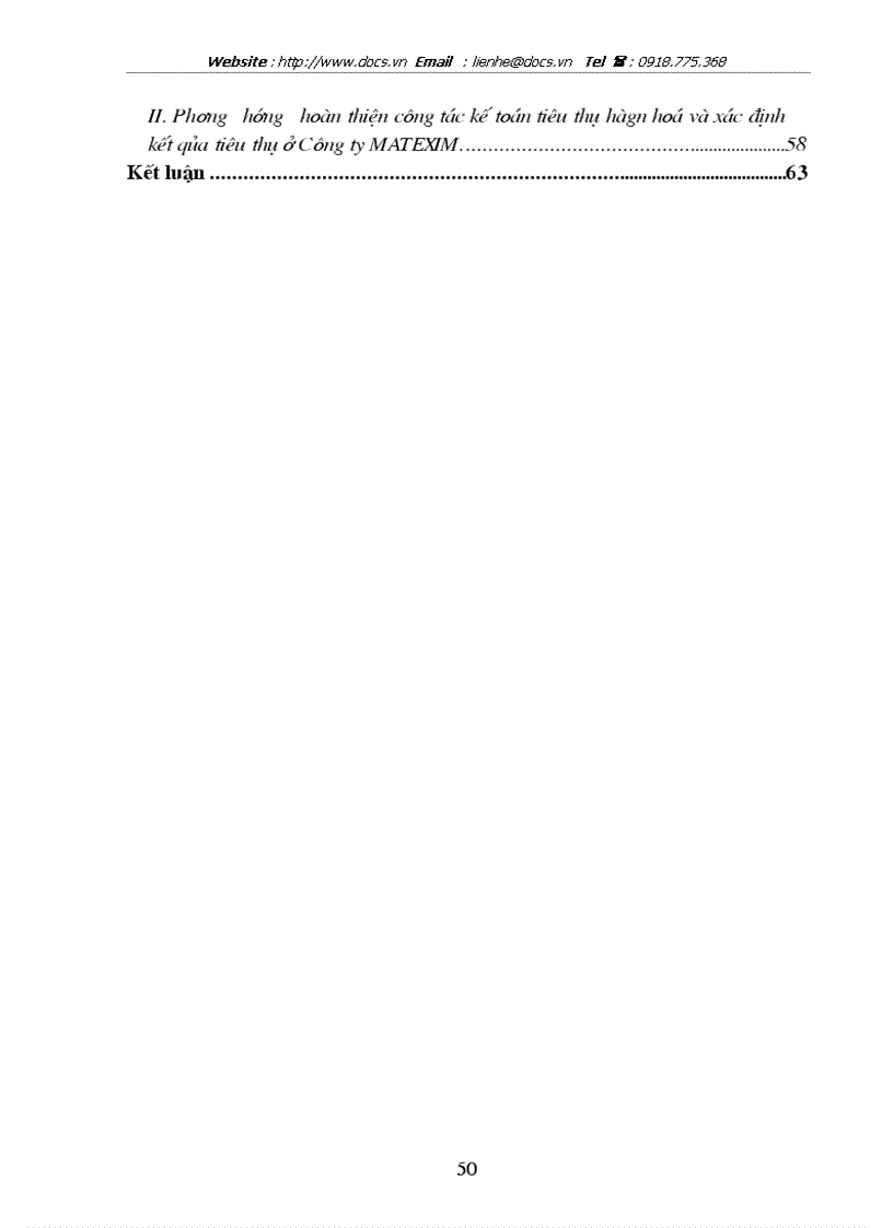 image for page Hoàn thiện kế toán tiêu thụ hàng hoá và xác định kết quả tiêu thụ ở công ty MATEXIM