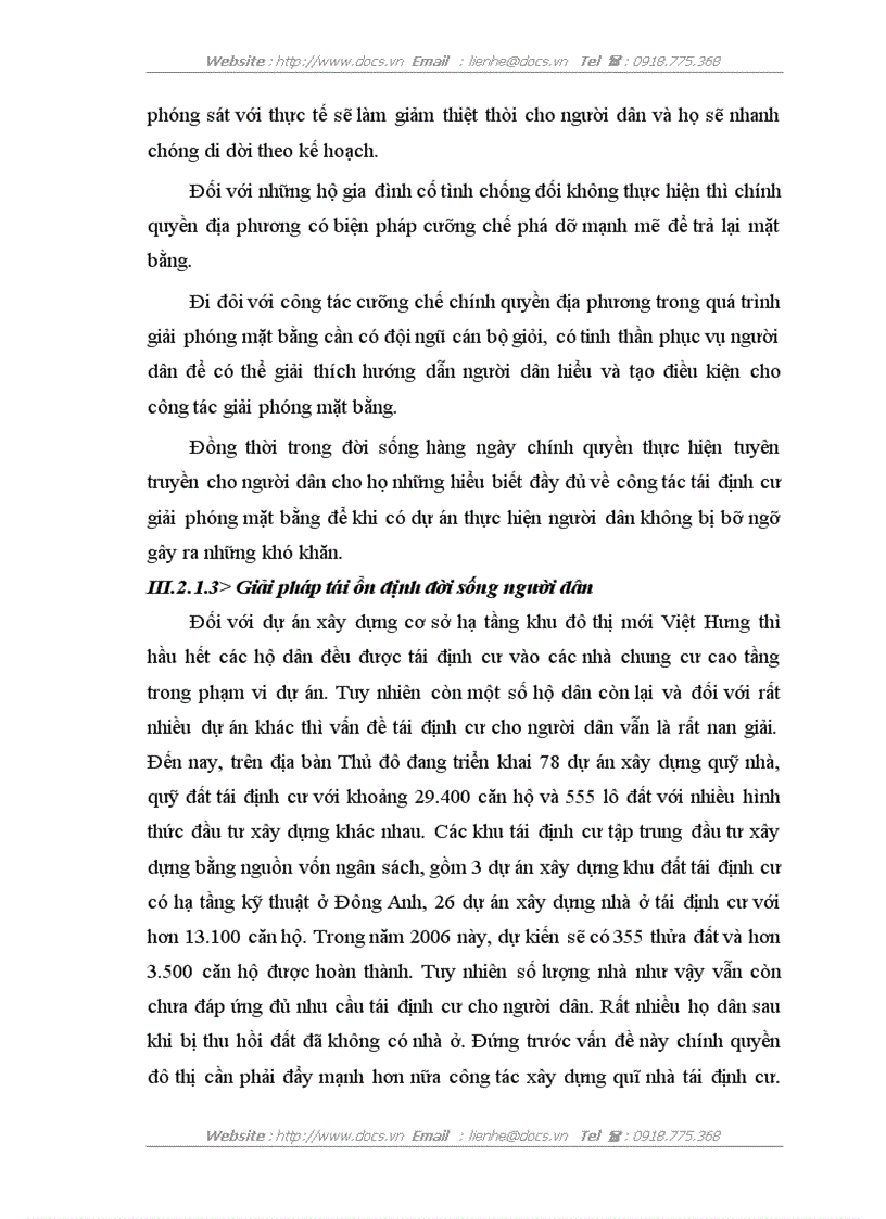 image for page Đánh giá bước đầu hiệu quả của dự án đầu tư xây dựng cơ sở hạ tầng KDTM Việt Hưng Quận Long Biên Hà Nội