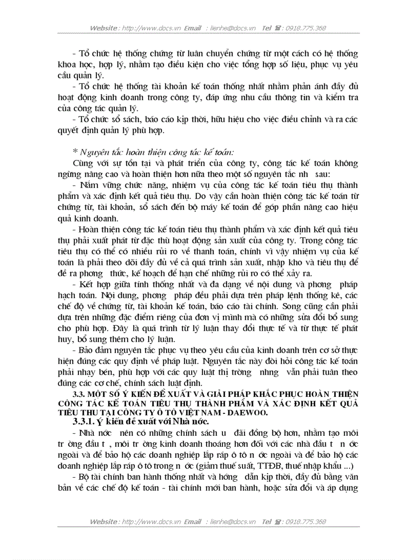 image for page Hoàn thiện công tác kế toán tiêu thụ thành phẩm và xác định kết quả tiêu thụ tại Công ty Ô tô Việt Nam Daewoo