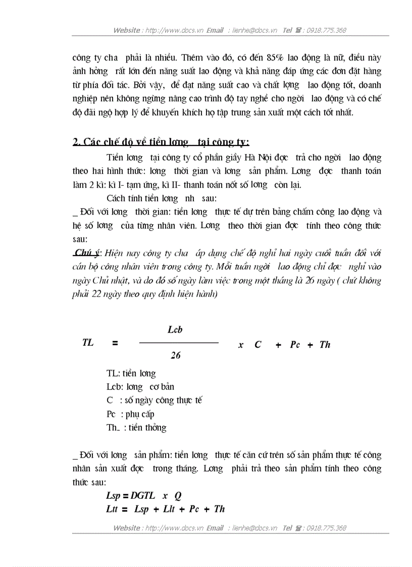 image for page Kế toán tiền lương và các khoản trích theo lương tại Công ty CP Giầy Hà Nội