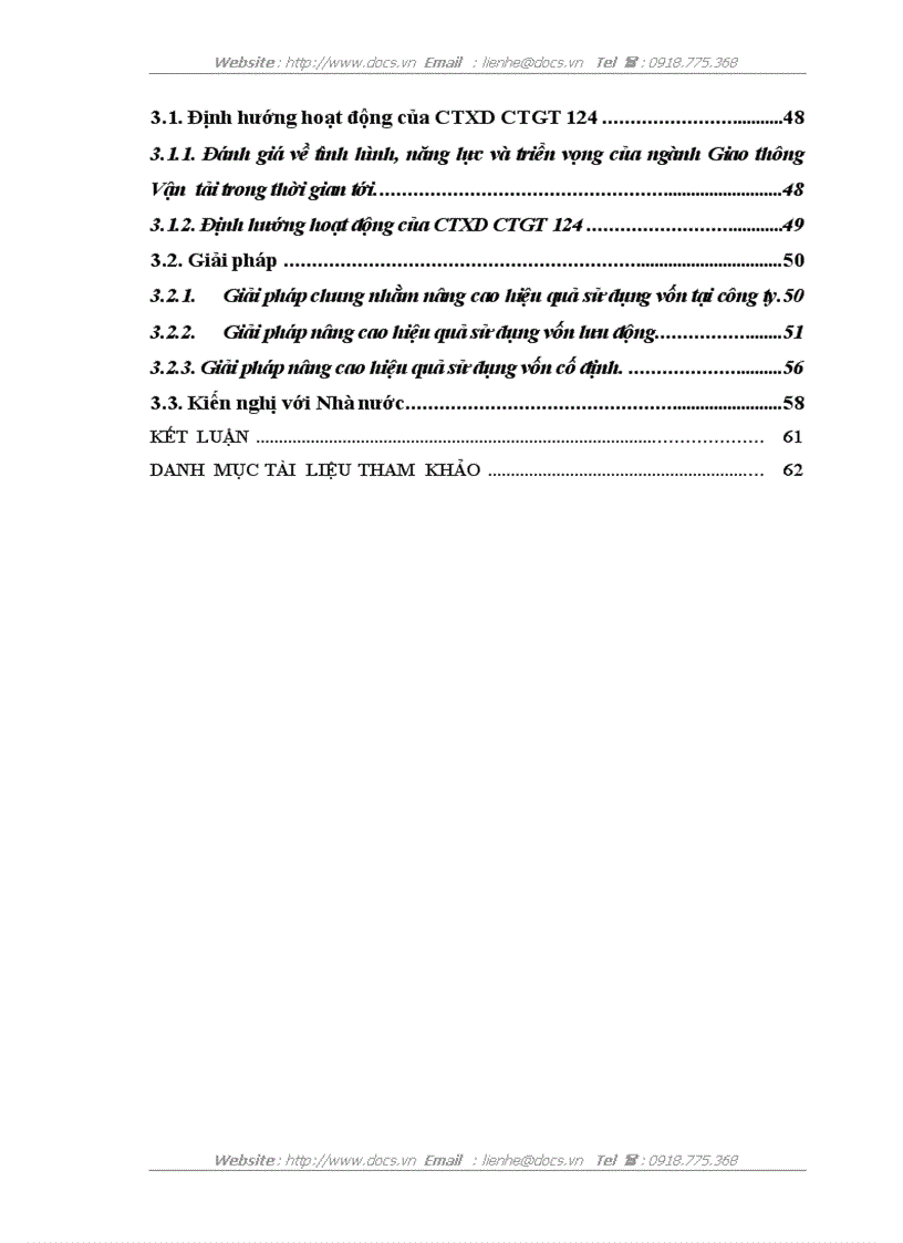 image for page Nâng cao hiệu quả sử dụng vốn tại Công ty CP công trình giao thông 124