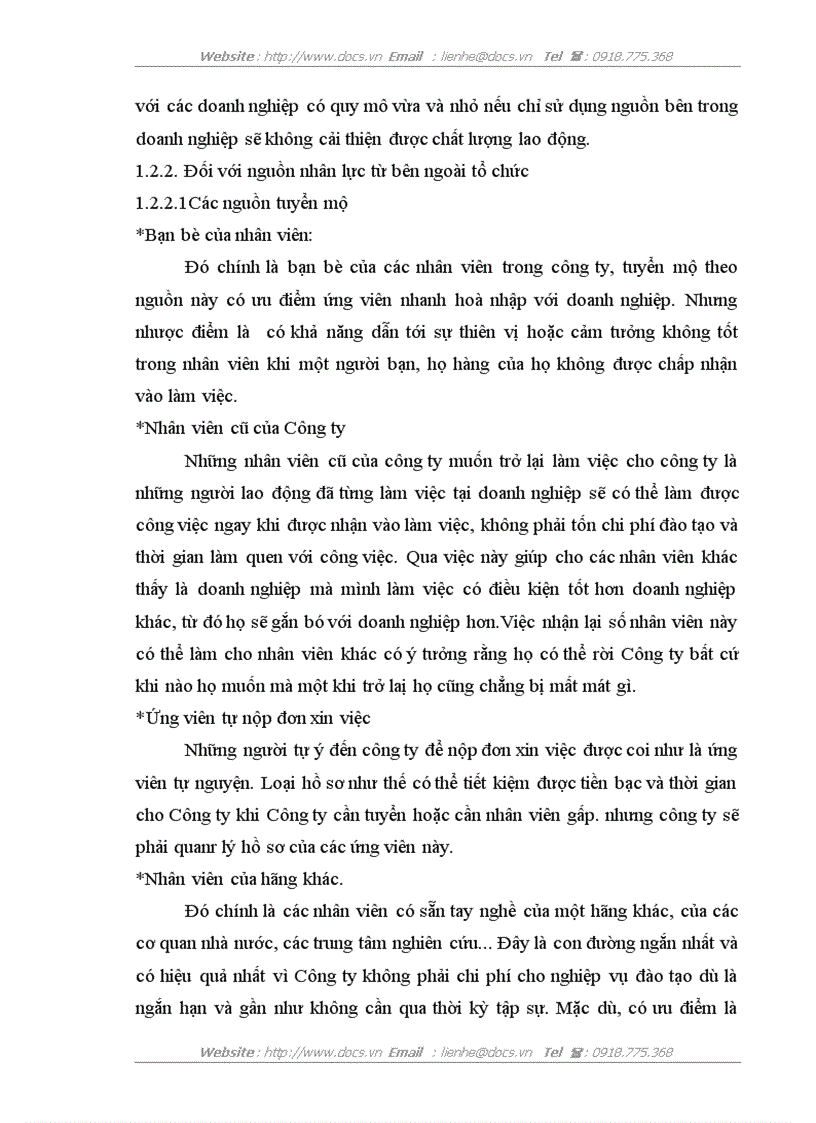 image for page Hoàn thiện công tác tuyển mộ tuyển chọn nhân lực tại nhà máy bia Đông Nam Á