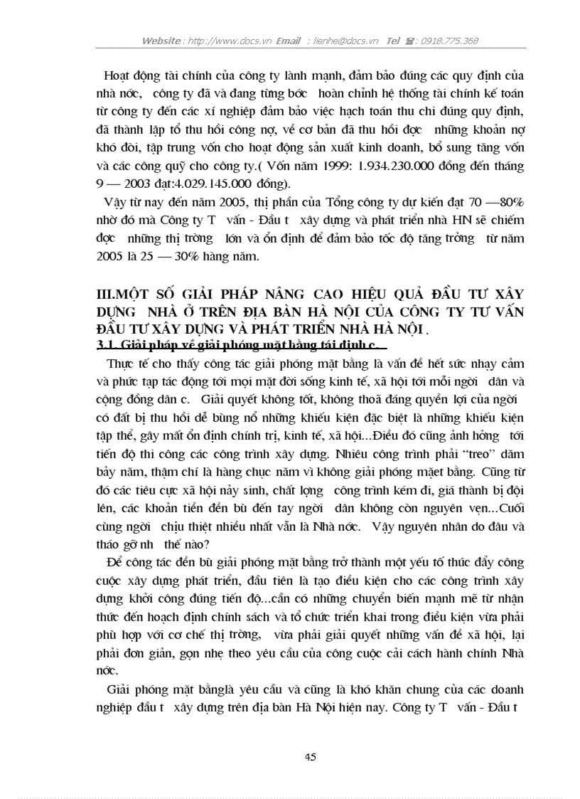 image for page Vấn đề đầu tư xây dựng nhà ở tại thủ đô Hà Nội của công ty Tư vấn Đầu tư xây dựng và phát triển nhà Hà Nội Thực trạng và giải pháp