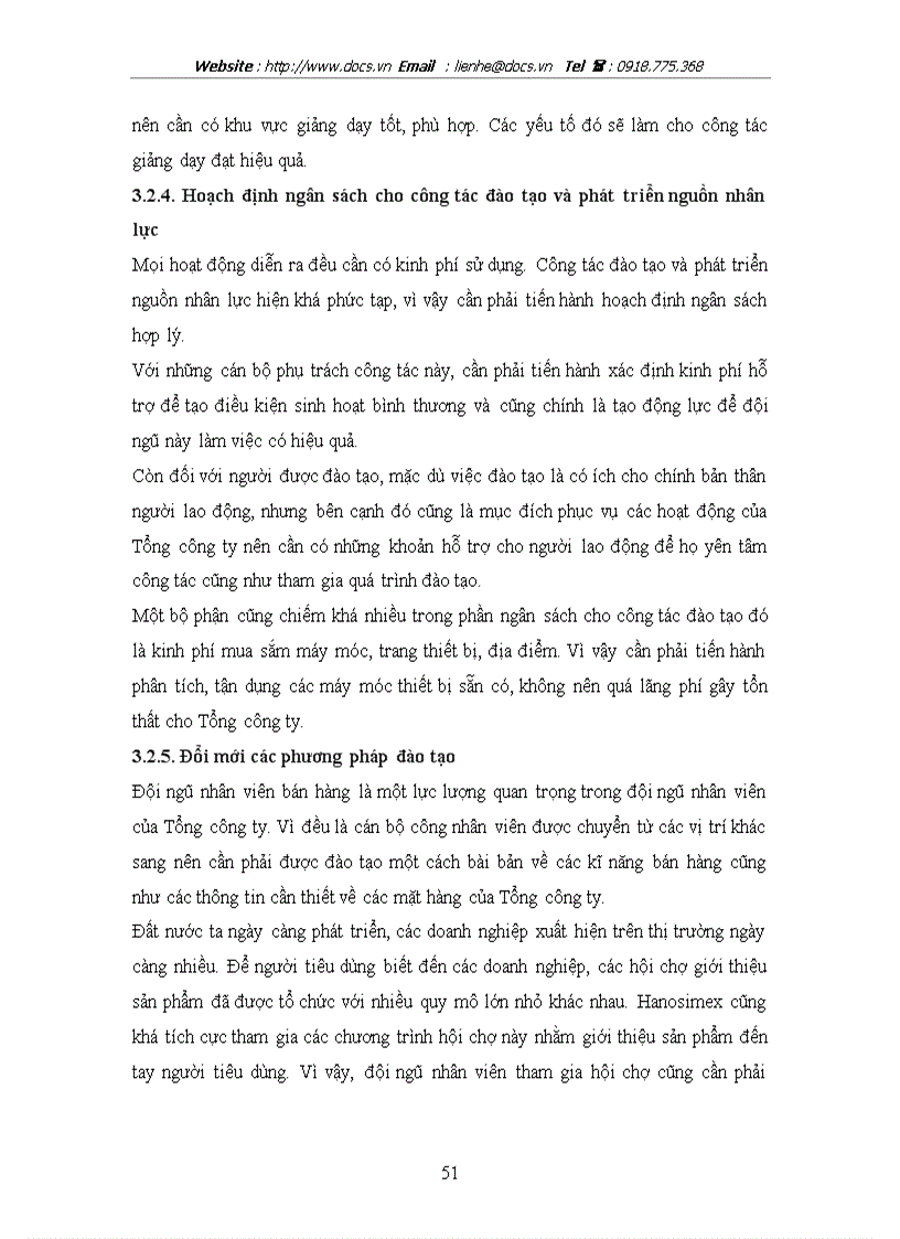 image for page Hoàn thiện công tác đào tạo và phát triển nguồn nhân lực tại Tổng công ty cổ phần dệt may Hà Nội