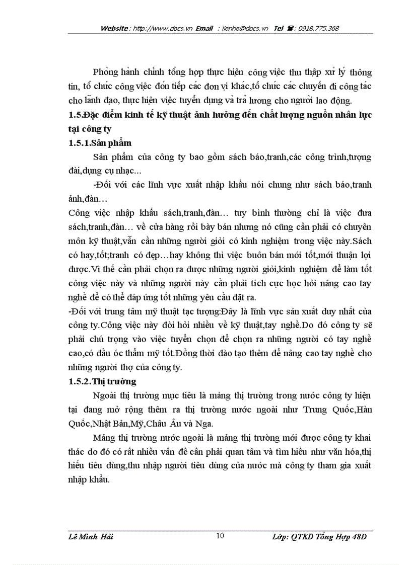 image for page Thực trạng nguồn nhân lực của công ty cổ phần xuất nhập khẩu văn hóa phẩm