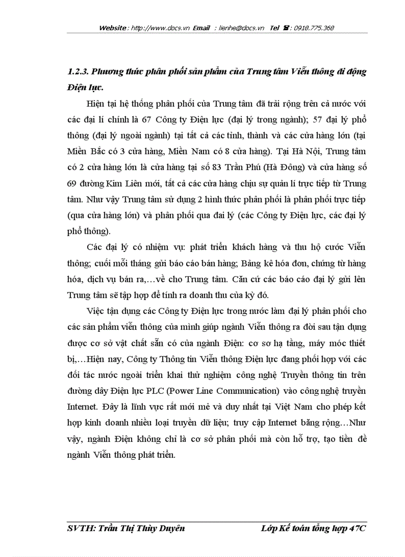 image for page Hoàn thiện kế toán doanh thu cung cấp dịch vụ tại Trung tâm Viễn thông di động Điện lực