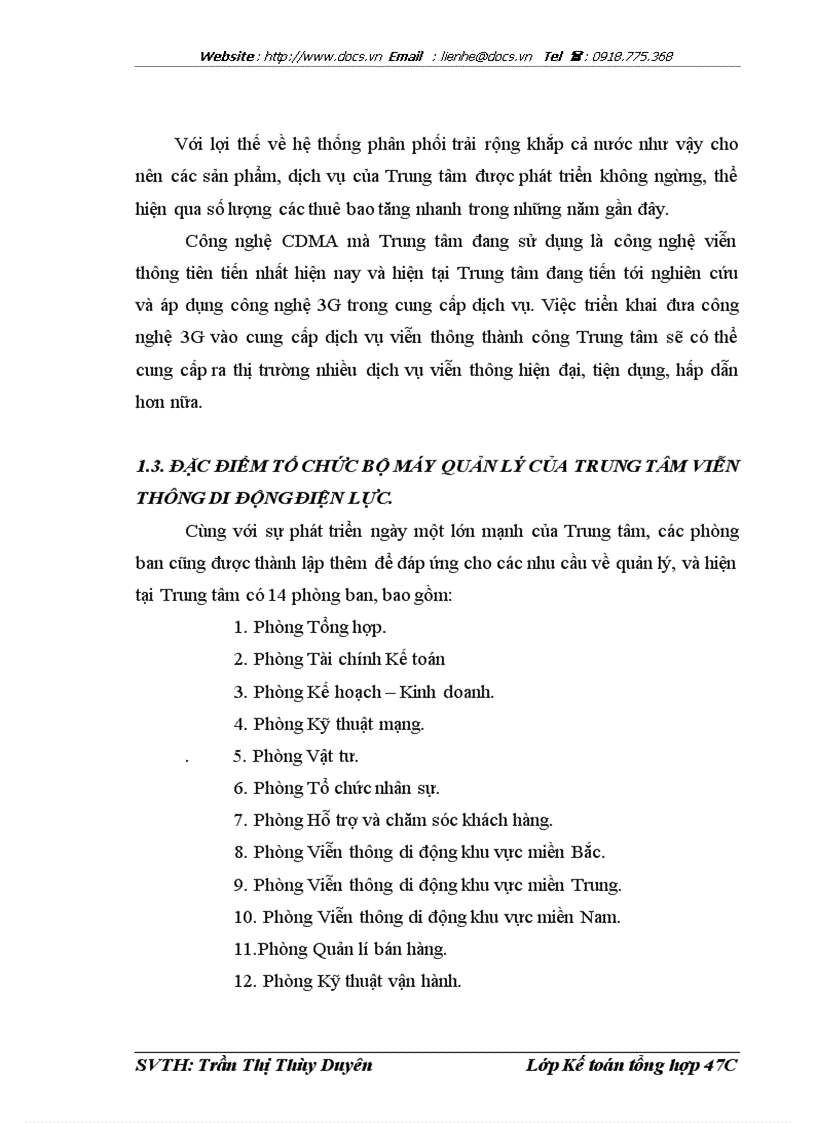 image for page Hoàn thiện kế toán doanh thu cung cấp dịch vụ tại Trung tâm Viễn thông di động Điện lực