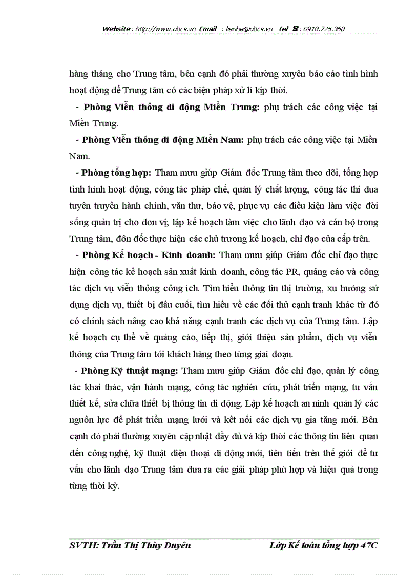 image for page Hoàn thiện kế toán doanh thu cung cấp dịch vụ tại Trung tâm Viễn thông di động Điện lực