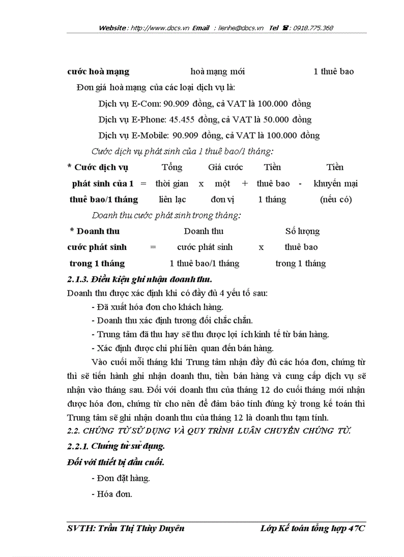 image for page Hoàn thiện kế toán doanh thu cung cấp dịch vụ tại Trung tâm Viễn thông di động Điện lực