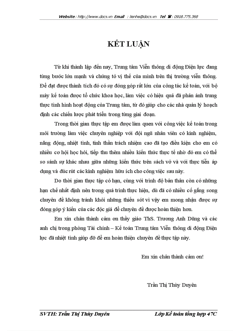 image for page Hoàn thiện kế toán doanh thu cung cấp dịch vụ tại Trung tâm Viễn thông di động Điện lực