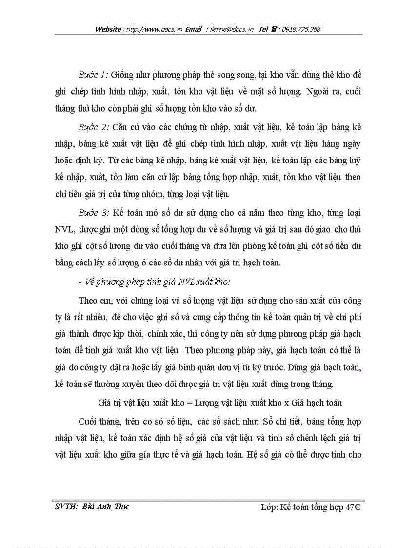 image for page Hoàn thiện công tác kế toán nguyên vật liệu tại Công ty TNHH Đầu tư và Xây dựng Đông Phong